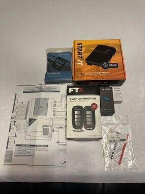 Remote car starter with 2 way LED remotes